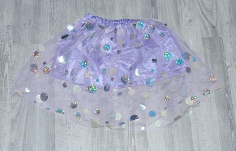 Tylová sukýnka s duhovými flitry více barev,