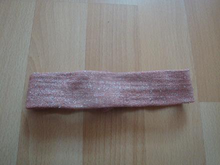 Čelenka do vlasů - meruňkovo-stříbrná, 92