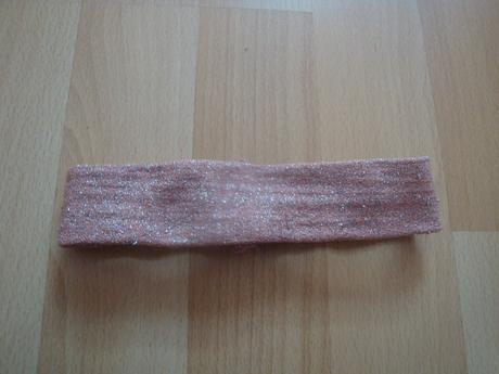 Čelenka do vlasů - meruňkovo-stříbrná, 92