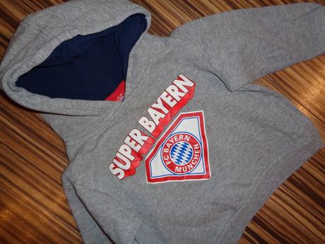 Luxusní šedá mikina bayern, 92