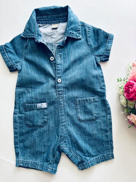 Overal džínový letní - v.3/6 mes, tu,68