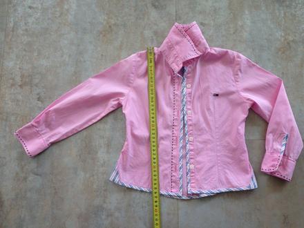 Růžová košile tommy hilfiger vel.4 - 104cm unisex, tommy hilfiger,104