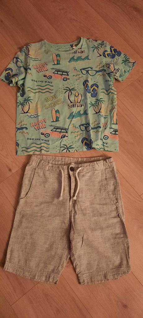 Chlapecké lněné kraťasy, h&m,140