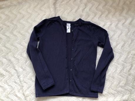 Svetrik na knoflicky tmave modry palomino 134, h&m,134