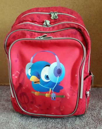 Školní aktovka (batoh) topgal, 1-3.třída, růžová,