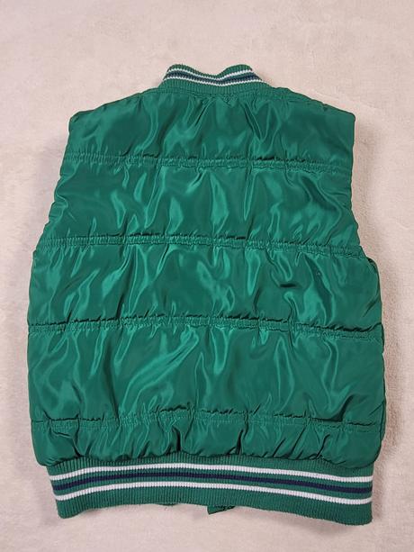 Zateplená vesta zelená, 122