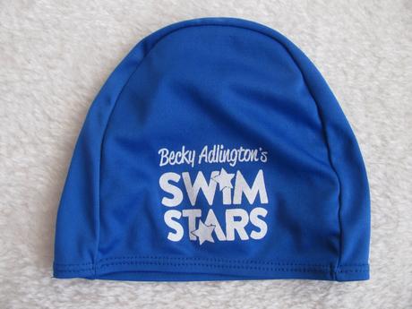 Koupací elastická modrá čepice, 92