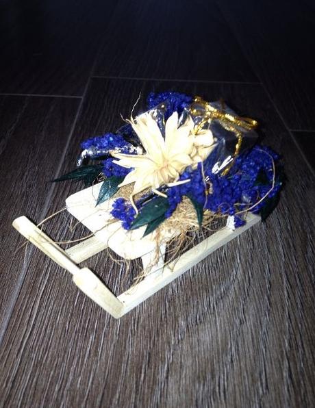 Vánoční dekorace - sáně, 