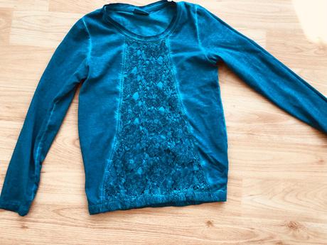 Modre tricko tyrkys-petrolejova barva 134/140, yigga,134