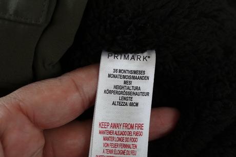 Zimní bunda vel. 3 - 6m, primark,68