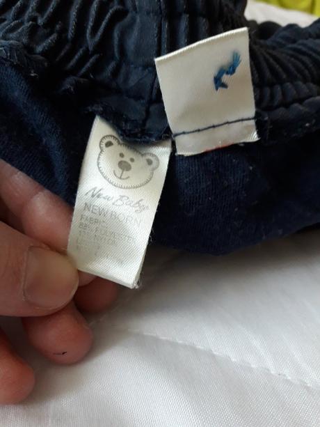 Zateplené/pošité kalhoty, new baby,56