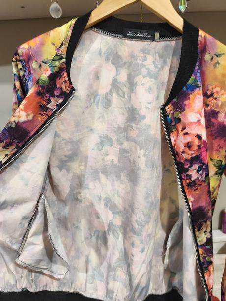 Kytičková jarní bunda bomber bombr, 164