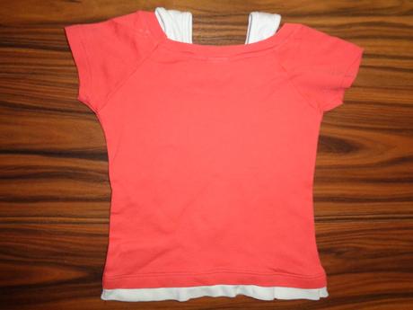 Super oranžové tričko s holkou 116/122, 116