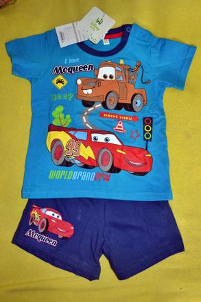 Letní bavlněná souprava disney cars,na 3-23 měs., disney,62 / 68 / 80 / 86 / 92