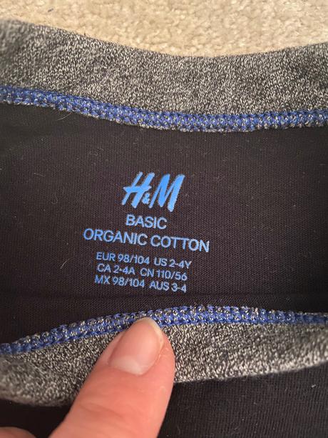 Tričko s dlouhým rukavem, h&m,98