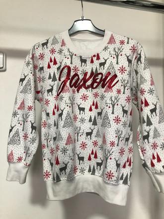 Zimní bílá mikina, 122