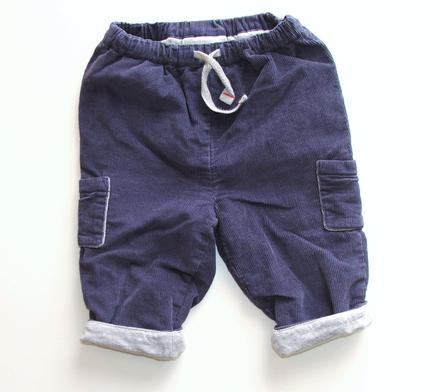 H697 podšité manšestrové kalhoty vel. 68, 68