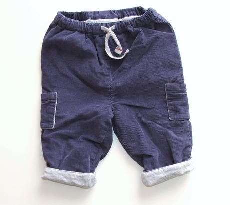 H697 podšité manšestrové kalhoty vel. 68, 68