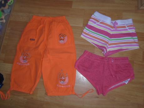 Kraťasy bermudy 3ks vel 128 7/8 let, 128