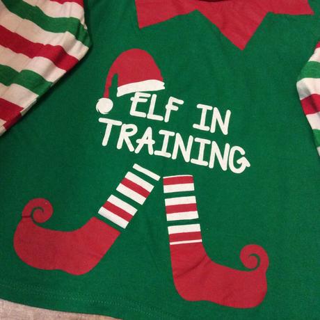 Bavlněné vánoční tričko ,,elf ve výcviku", 140