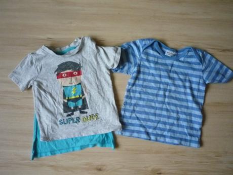 Triko s pláštěm + pruhované, f&f,80