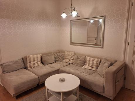 Obyvak ikea pohovka, lezadlo, konferencni stolek,, 