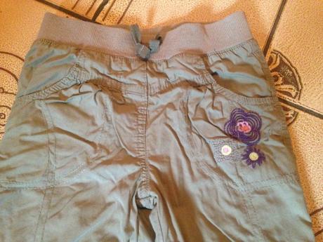 Dívčí kalhoty květy vel. 92 - 98, cherokee,92