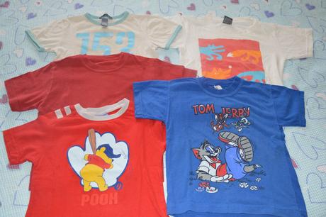 4x tričko kr. rukáv vel. 98/104, disney,104