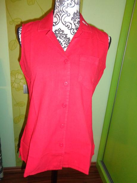 Sytě růžová bavlněná propínací košile, m