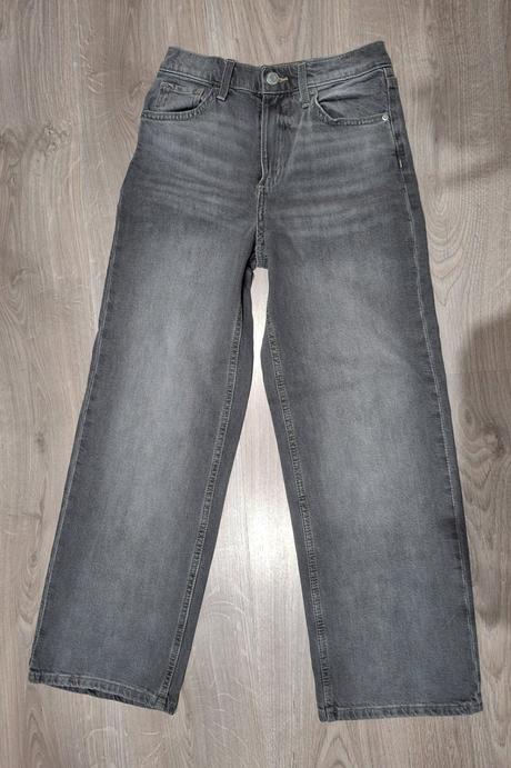 Džíny wide leg h&m, h&m,140