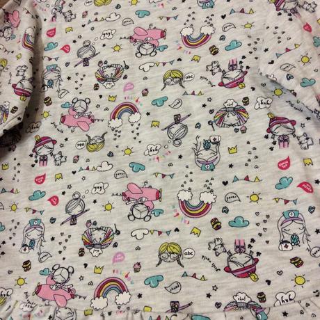 Mikinové bavlněné obrázkové šaty, matalan,110