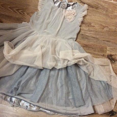 Slavnostní šaty protkané třpytkami, h&m,128