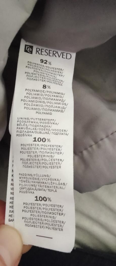 Světle šedý zimní kabátek, reserved,l