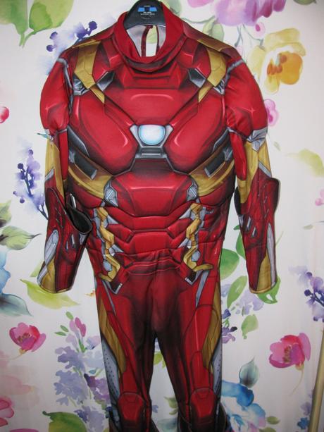 Kostýmový elastický overal-iron man, 