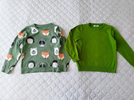 2x svetřík, 122/128, 122