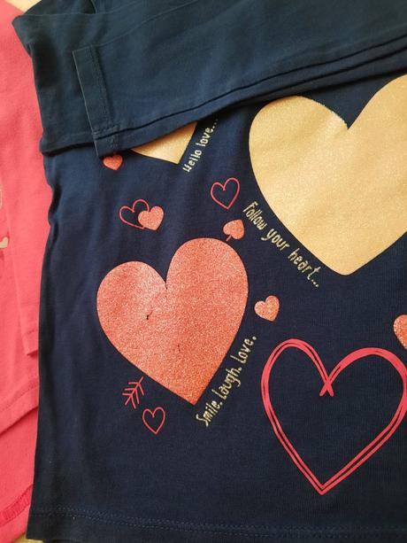 6x tričko dlouhý rukáv, next,98