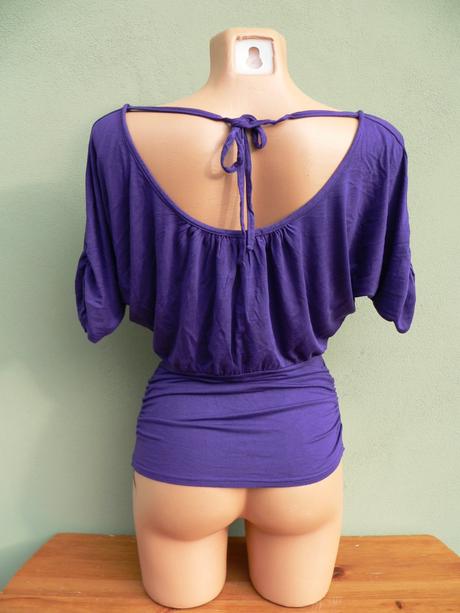 Fialový netopýří top sisters point - vel.s, s