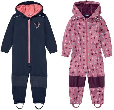 Softshellová kombinéza s fleecem holčičí overal, lupilu,98 / 104