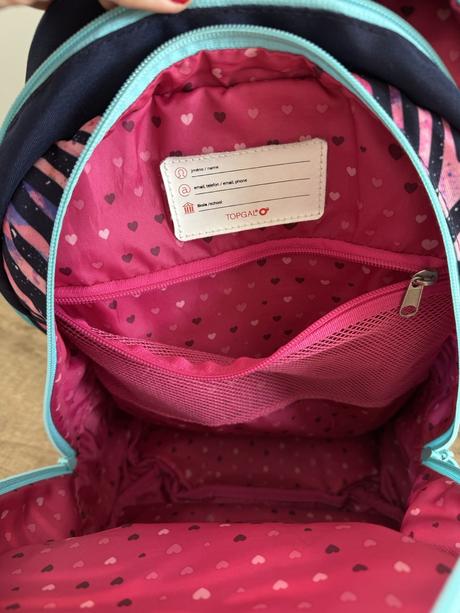 Dívčí školní batoh, aktovka topgal, zebra kimi,