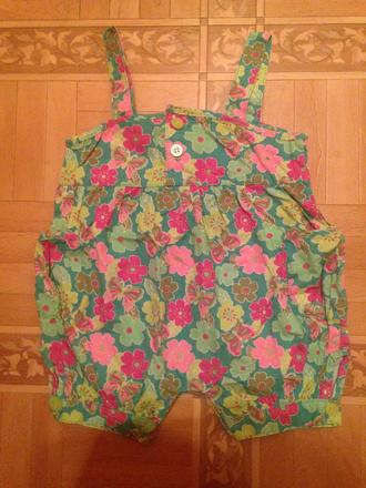Letní overal motýlci a květy, f&f,74