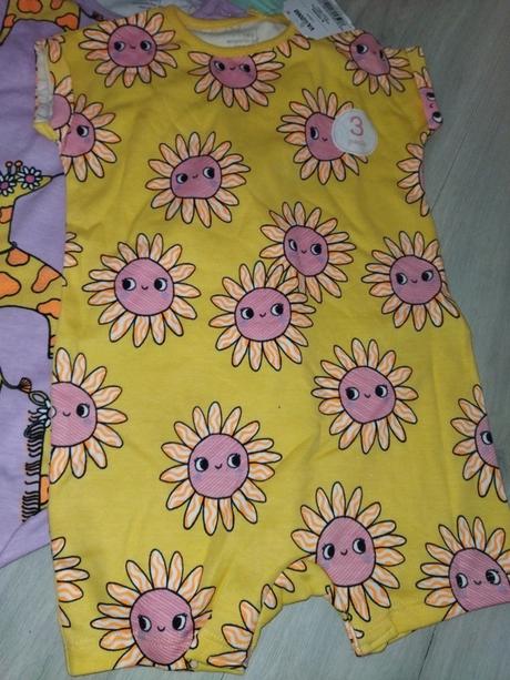 3x letní overal s žirafy, sluníčky 80 next, next,80