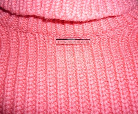 Sytě růžová pletená vesta s rolákem michael kors, michael kors,xs