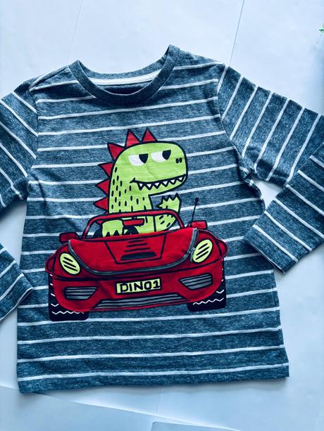 Triko s pruhy- 5/6 let, f&f,116