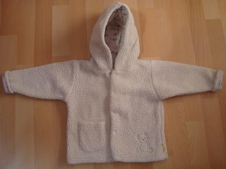 Kabátek/kožíšek podzimní - smetanový, vel. 68, 68