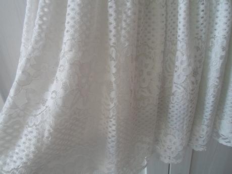 Bílé krajkové šaty šatičky, f&f,158
