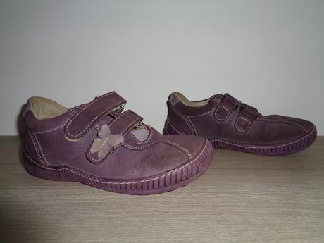 Kožené boty s motýlkem, pegres,30