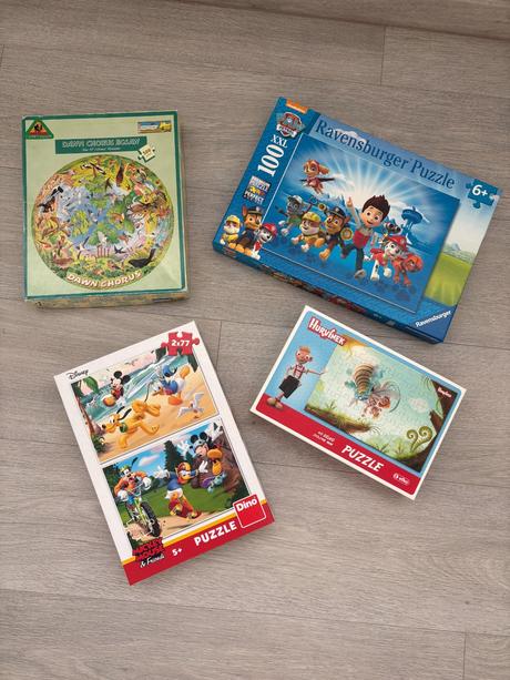 Dětské puzzle - disney, paw patrol, hurvínek, 4 ks, 