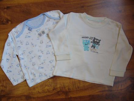 2ks trička dl. rukáv george 12-18 měs, george,86