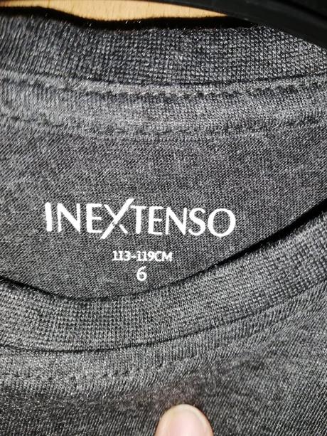 Tmavě šedé triko vel.110, in extenso,110