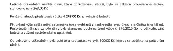 Má škola vyplatit 500 Kč za úraz?